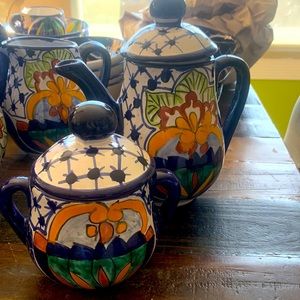 Talavera pottery , Selling Coffee set , pitcher and creamer